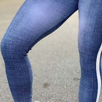 Lançamento 2023 Leggings levantamento do bumbum estilo jeans