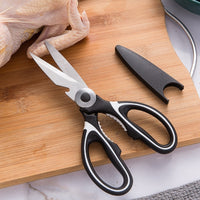 Tesoura de aço inoxidável para cozinha Multifuncional para corte de osso, uso doméstico, Asas de frango, Picador de peixe, Abridor de garrafas e muito mais