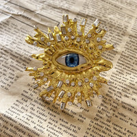 Baroque Style Fashion Alloy Big Eyes Dangle Earrings For Women Jewelry Exaggerated Ladys' Statement Earrings Accessories