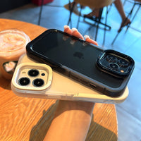 Capa transparente com suporte para pára-choques e parte traseira de proteção para câmera à prova de choque