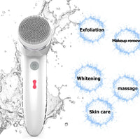 Escova Limpeza Facial 4 em 1: Solução Completa para Peles Sensíveis