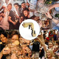 Divertido dispensador estilo champagne para qualquer bebida
