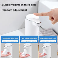 Dispensadores automáticos de sabão de espuma branco 300 ml inteligente com infravermelho para as mãos