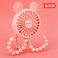 Ventilador para bebê portátil, USB Recarregável e Elétrico 3 velocidades