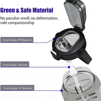 Inovadora Garrafa de água com temporizador e suporte para Assessórios