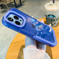 Capa transparente com suporte para pára-choques e parte traseira de proteção para câmera à prova de choque