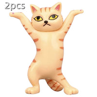 Suporte de fone de ouvido gato dançante para AirPods