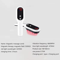 Novo Pente Turbo Hair - Reinvente a Forma de Estimular o Crescimento do Seu Cabelo, Previnir a Queda com Terapia de Luzes.