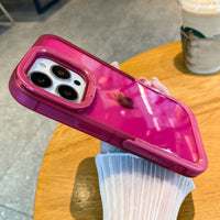 Capa transparente com suporte para pára-choques e parte traseira de proteção para câmera à prova de choque