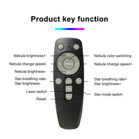 Novo Astronauta Galáxia com projeção de céu estrelado e planetas para Crianças e bebês