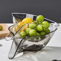 Cesta de drenagem multifuncional para lavar arroz, peneira, frutas e vegetais