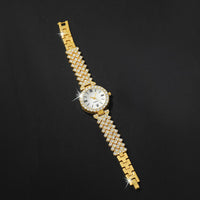 6 peças delicadas relógio de quartzo com strass com conjunto de joias