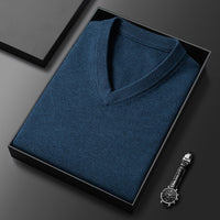 Colete de malha, pulôver grosso, estilo clássico, moda empresarial, alta qualidade