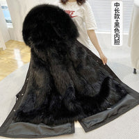 Casaco de pele destacável, sobretudo abaixo do joelho