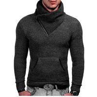 Camisa de malha gola alta malha jumper confortável
