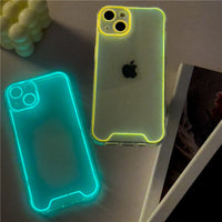 Capa de Silicone Luminosa Luz Noturna para IPhone