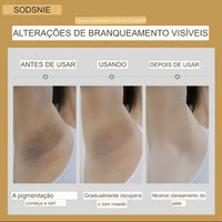 Clareador intimo e rejuvenescedor para axilas, virilha, bumbum e vagina.