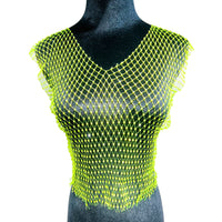 Sexy Mesh Crop Tops para mulheres