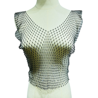 Sexy Mesh Crop Tops para mulheres