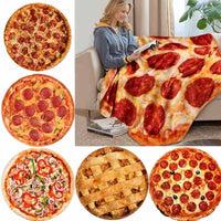 Cobertor de pizza coral quente WOSTAR colcha de inverno