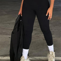 Leggings com nervuras