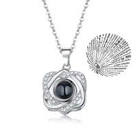 Incrível Colar de Projeção 100 Idiomas Eu Te Amo Pingente