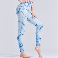 Legging feminina tie dye para academia sem costura