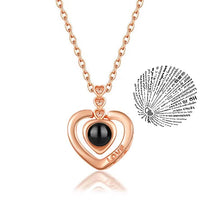 Incrível Colar de Projeção 100 Idiomas Eu Te Amo Pingente