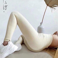 Leggings com nervuras