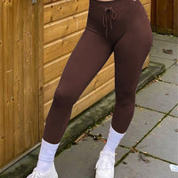 Leggings com nervuras