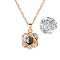 Incrível Colar de Projeção 100 Idiomas Eu Te Amo Pingente