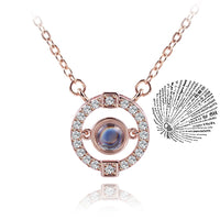 Incrível Colar de Projeção 100 Idiomas Eu Te Amo Pingente