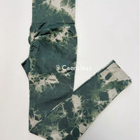Legging feminina tie dye para academia sem costura