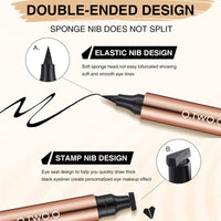 Caneta Delineadora Líquida Preta À Prova D'Água Secagem Rápida