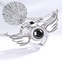 Incrível Colar de Projeção 100 Idiomas Eu Te Amo Pingente