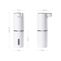 Dispensadores automáticos de sabão de espuma branco 300 ml  inteligente com infravermelho para as mãos
