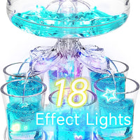 Lindo dispensador de Drink com 18 efeitos de luz  para 6 copos