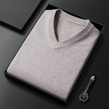 Colete de malha, pulôver grosso, estilo clássico, moda empresarial, alta qualidade