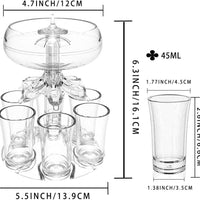 Lindo dispensador de Drink com 18 efeitos de luz  para 6 copos
