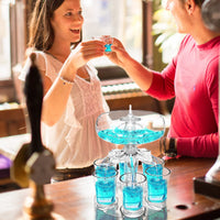 Lindo dispensador de Drink com 18 efeitos de luz  para 6 copos
